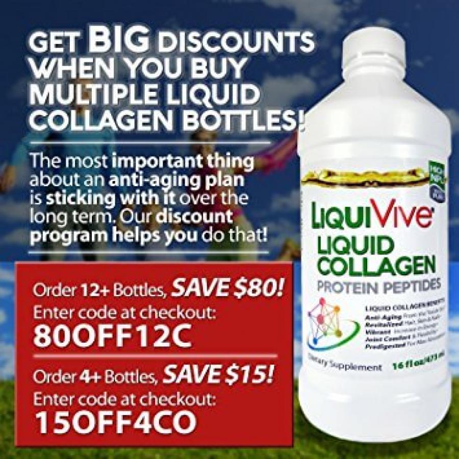 LiquiVive Collagen Liquid Protein Supplement Life Miracle Health